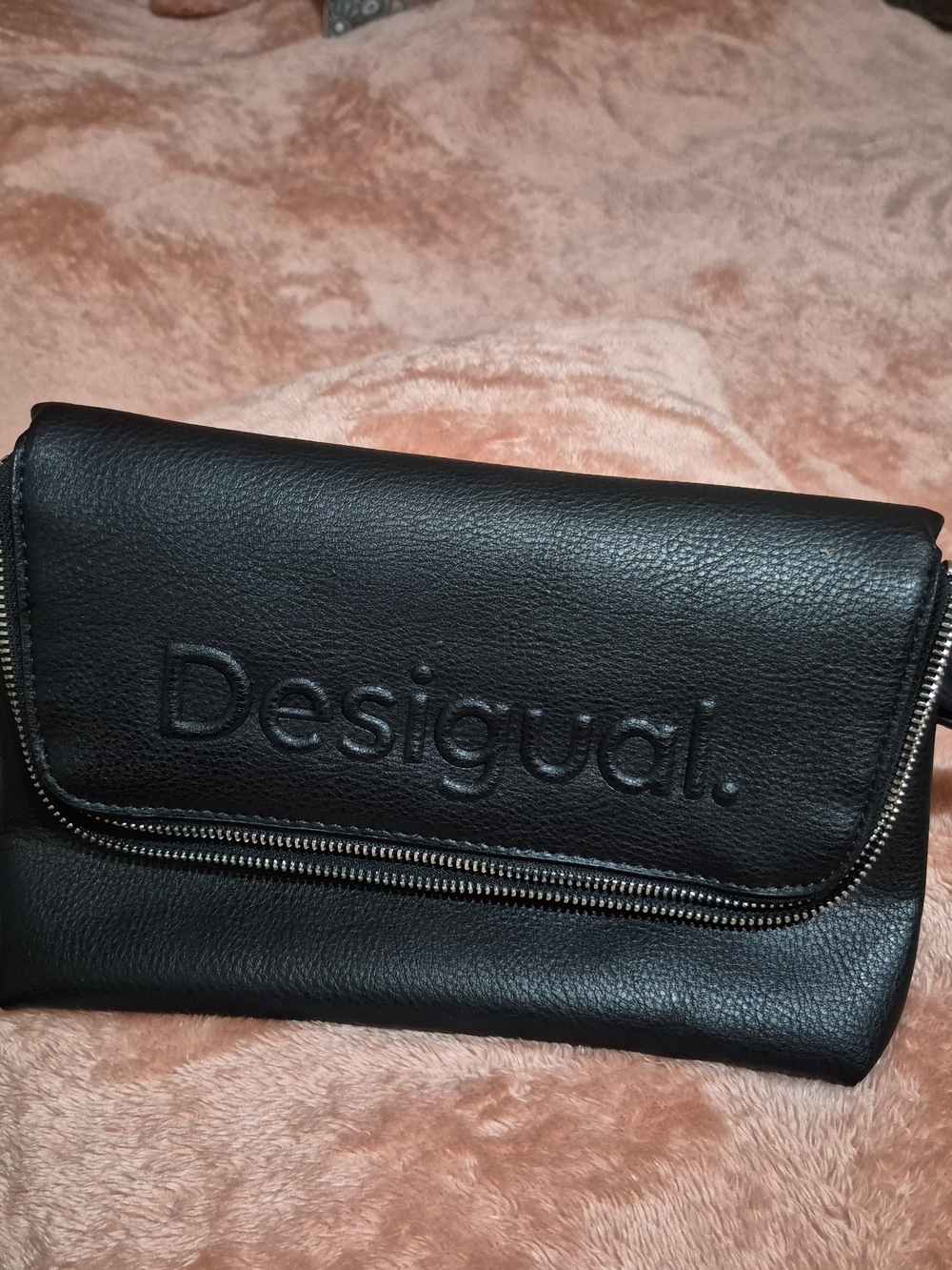 Desigual Black Shoulder Bag with Detachable Strap - Picture 12 of 12